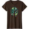image:imageStar Wars The Mandalorian Mando Tropical Print Helmet TShirtBrown