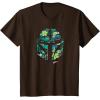 image:imageStar Wars The Mandalorian Mando Tropical Print Helmet TShirtBrown