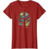 image:imageStar Wars The Mandalorian Mando Tropical Print Helmet TShirtCranberry Red
