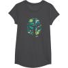 image:imageStar Wars The Mandalorian Mando Tropical Print Helmet TShirtDark Heather Grey