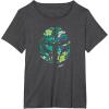image:imageStar Wars The Mandalorian Mando Tropical Print Helmet TShirtDark Heather Grey