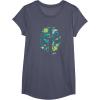 image:imageStar Wars The Mandalorian Mando Tropical Print Helmet TShirtHeather Blue