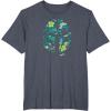 image:imageStar Wars The Mandalorian Mando Tropical Print Helmet TShirtHeather Blue