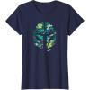 image:imageStar Wars The Mandalorian Mando Tropical Print Helmet TShirtNavy Blue
