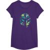 image:imageStar Wars The Mandalorian Mando Tropical Print Helmet TShirtPurple