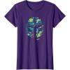image:imageStar Wars The Mandalorian Mando Tropical Print Helmet TShirtPurple