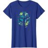 image:imageStar Wars The Mandalorian Mando Tropical Print Helmet TShirtRoyal Blue