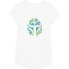 image:imageStar Wars The Mandalorian Mando Tropical Print Helmet TShirtWhite
