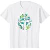 image:imageStar Wars The Mandalorian Mando Tropical Print Helmet TShirtWhite