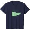 image:imageStar Wars The Mandalorian Season 3 Grogu Face with Name TShirtNavy Blue