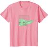 image:imageStar Wars The Mandalorian Season 3 Grogu Face with Name TShirtPink