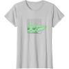 image:imageStar Wars The Mandalorian Season 3 Grogu Face with Name TShirtSilver Grey