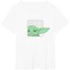 image:imageStar Wars The Mandalorian Season 3 Grogu Face with Name TShirtWhite