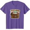 image:imageStar Wars The Mandalorian Season 3 Grogu Im With Mando TShirtPurple Heather