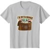 image:imageStar Wars The Mandalorian Season 3 Grogu Im With Mando TShirtSilver Grey