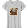 image:imageStar Wars The Mandalorian Season 3 Grogu Im With Mando TShirtSilver Grey