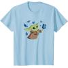 image:imageStar Wars The Mandalorian The Child with Blue Butterflies TShirtBaby Blue