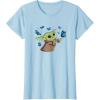 image:imageStar Wars The Mandalorian The Child with Blue Butterflies TShirtBaby Blue