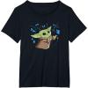 image:imageStar Wars The Mandalorian The Child with Blue Butterflies TShirtBlack