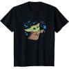 image:imageStar Wars The Mandalorian The Child with Blue Butterflies TShirtBlack