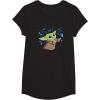 image:imageStar Wars The Mandalorian The Child with Blue Butterflies TShirtBlack