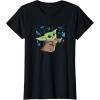 image:imageStar Wars The Mandalorian The Child with Blue Butterflies TShirtBlack