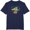 image:imageStar Wars The Mandalorian The Child with Blue Butterflies TShirtNavy Blue