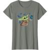 image:imageStar Wars The Mandalorian The Child with Blue Butterflies TShirtOlive Heather