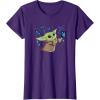 image:imageStar Wars The Mandalorian The Child with Blue Butterflies TShirtPurple