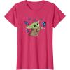 image:imageStar Wars The Mandalorian The Child with Blue Butterflies TShirtRed Heather