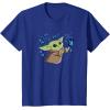 image:imageStar Wars The Mandalorian The Child with Blue Butterflies TShirtRoyal Blue