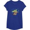 image:imageStar Wars The Mandalorian The Child with Blue Butterflies TShirtRoyal Blue