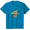 image:imageStar Wars The Mandalorian The Child with Blue Butterflies TShirtSapphire Blue