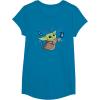image:imageStar Wars The Mandalorian The Child with Blue Butterflies TShirtSapphire Blue