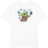 image:imageStar Wars The Mandalorian The Child with Blue Butterflies TShirtWhite