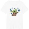image:imageStar Wars The Mandalorian The Child with Blue Butterflies TShirtWhite