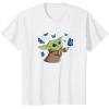 image:imageStar Wars The Mandalorian The Child with Blue Butterflies TShirtWhite
