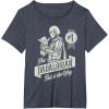 image:imageStar Wars The Mandalorian and Grogu Dadalorian Fathers Day TShirtHeather Blue
