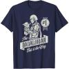 image:imageStar Wars The Mandalorian and Grogu Dadalorian Fathers Day TShirtNavy Blue