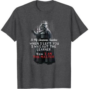 image:imageStar Wars Darth Vader Teacher Appreciation TShirtDark Heather Grey