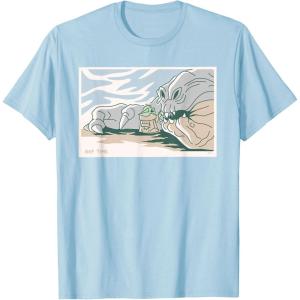 image:imageStar Wars Grogu and Rancor Nap Time TShirtBaby Blue