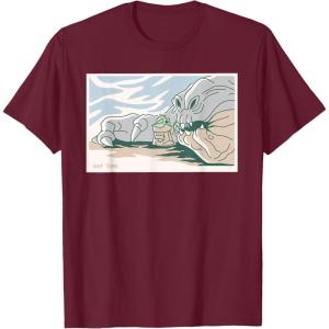 image:imageStar Wars Grogu and Rancor Nap Time TShirtBurgundy