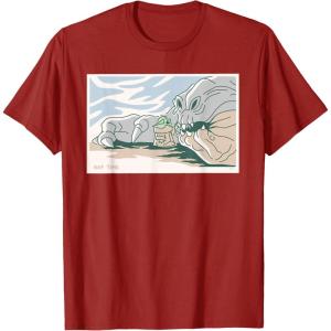 image:imageStar Wars Grogu and Rancor Nap Time TShirtCranberry Red