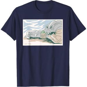 image:imageStar Wars Grogu and Rancor Nap Time TShirtNavy Blue