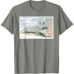 image:imageStar Wars Grogu and Rancor Nap Time TShirtOlive Heather