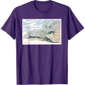 image:imageStar Wars Grogu and Rancor Nap Time TShirtPurple