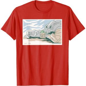 image:imageStar Wars Grogu and Rancor Nap Time TShirtRed