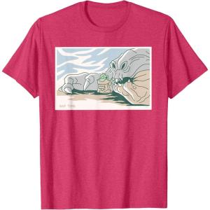 image:imageStar Wars Grogu and Rancor Nap Time TShirtRed Heather