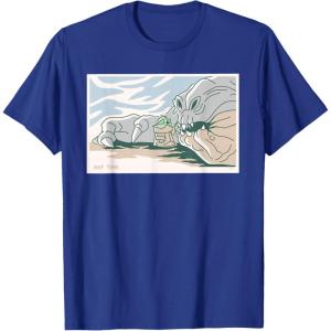 image:imageStar Wars Grogu and Rancor Nap Time TShirtRoyal Blue