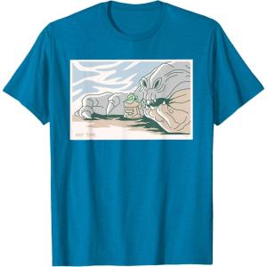image:imageStar Wars Grogu and Rancor Nap Time TShirtSapphire Blue